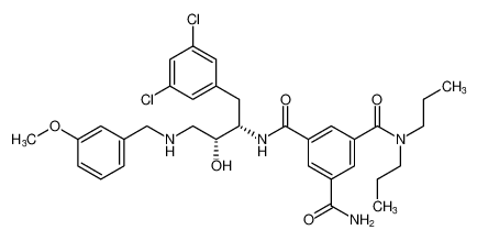 N1-((2S,3R)-1-(3,5-dichlorophenyl)-3-hydroxy-4-((3-methoxybenzyl)amino)butan-2-yl)-N3,N3-dipropylbenzene-1,3,5-tricarboxamide CAS:388069-49-6 manufacturer & supplier