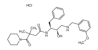 N-{(1S,2R)-1-benzyl-2-hydroxy-3-[(3-methoxybenzyl)amino]propyl}-3,3-dimethyl-4-oxo-4-(1-piperidinyl)butanamide hydrochloride CAS:388071-59-8 manufacturer & supplier