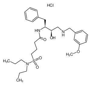 N-{(1S,2R)-1-benzyl-2-hydroxy-3-[(3-methoxybenzyl)amino]propyl}-4-[(dipropylamino)sulfonyl]butanamide hydrochloride CAS:388071-62-3 manufacturer & supplier