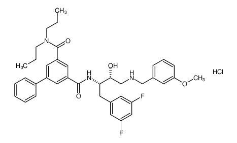 N3-((2S,3R)-1-(3,5-difluorophenyl)-3-hydroxy-4-((3-methoxybenzyl)amino)butan-2-yl)-N5,N5-dipropyl-[1,1'-biphenyl]-3,5-dicarboxamide hydrochloride CAS:388071-79-2 manufacturer & supplier