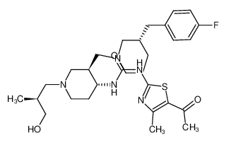 1-(5-acetyl-4-methyl-thiazol-2-yl)-3-{(3R,4R)-3-[(S)-3-(4-fluoro-benzyl)-piperidin-1-ylmethyl]-1-[(S)-3-hydroxy-2-methylpropyl]-piperidin-4-yl}-urea CAS:388100-58-1 manufacturer & supplier