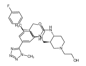 1-[(3R,4R)-3-[(S)-3-(4-fluoro-benzyl)-piperidin-1-ylmethyl]-1-(2-hydroxy-ethyl)-piperidin-4-yl]-3-[3-methyl-5-(1-methyl-1H-tetrazol-5-yl)-phenyl]-urea CAS:388104-13-0 manufacturer & supplier