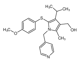 (4-isopropyl-5-((4-methoxyphenyl)thio)-2-methyl-1-(pyridin-4-ylmethyl)-1H-pyrrol-3-yl)methanol CAS:388113-07-3 manufacturer & supplier