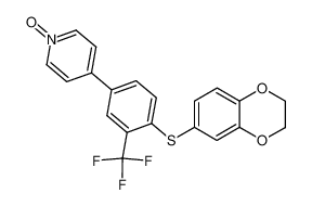 4-(4-(2,3-dihydro-benzo(1,4)dioxin-6-ylsulfanyl)-3-trifluoromethyl-phenyl)-pyridine 1-oxide CAS:388118-68-1 manufacturer & supplier