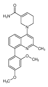 3-Pyridinecarboxamide,1-[8-(2,4-dimethoxyphenyl)-2-methyl-4-quinolinyl]-1,2,5,6-tetrahydro- CAS:388122-65-4 manufacturer & supplier