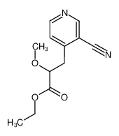 3-(3-cyano-pyridin-4-yl)-2-methoxy-propionic acid ethyl ester CAS:38824-08-7 manufacturer & supplier