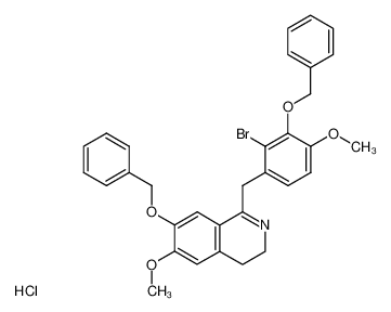 7-Benzyloxy-1-(3-benzyloxy-2-bromo-4-methoxy-benzyl)-6-methoxy-3,4-dihydro-isoquinoline; hydrochloride CAS:38849-52-4 manufacturer & supplier