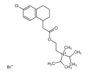 {2-[2-(6-Chloro-1,2,3,4-tetrahydro-naphthalen-1-yl)-acetoxy]-ethyl}-diisopropyl-methyl-ammonium; bromide CAS:38851-02-4 manufacturer & supplier