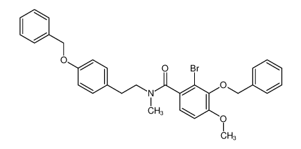 3-Benzyloxy-N-[2-(4-benzyloxy-phenyl)-ethyl]-2-bromo-4-methoxy-N-methyl-benzamide CAS:38853-39-3 manufacturer & supplier