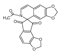 6-acetyl-6H-spiro[[1,3]dioxolo[4,5-g]isoquinoline-5,7'-indeno[4,5-d][1,3]dioxole]-6',8'-dione CAS:38854-62-5 manufacturer & supplier