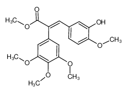 methyl (E)-3-(3-hydroxy-4-methoxyphenyl)-2-(3,4,5-trimethoxyphenyl)prop-2-enoate CAS:388566-87-8 manufacturer & supplier