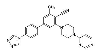 3-methyl-5-(4-(pyrimidin-4-yl)piperazin-1-yl)-4'-(4H-1,2,4-triazol-4-yl)-[1,1'-biphenyl]-4-carbonitrile CAS:388574-03-6 manufacturer & supplier