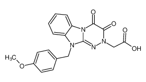 2-(10-(4-methoxybenzyl)-3,4-dioxo-3,4-dihydrobenzo[4,5]imidazo[2,1-c][1,2,4]triazin-2(10H)-yl)acetic acid CAS:388574-37-6 manufacturer & supplier