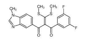 2-(bis(methylthio)methylene)-1-(3,5-difluorophenyl)-3-(1-methyl-1H-benzo[d]imidazol-5-yl)propane-1,3-dione CAS:388594-29-4 manufacturer & supplier