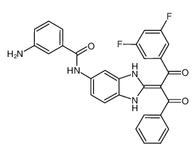 3-amino-N-(2-(1-(3,5-difluorophenyl)-1,3-dioxo-3-phenylpropan-2-ylidene)-2,3-dihydro-1H-benzo[d]imidazol-5-yl)benzamide CAS:388595-85-5 manufacturer & supplier