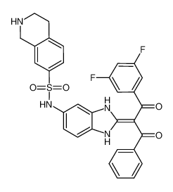 N-(2-(1-(3,5-difluorophenyl)-1,3-dioxo-3-phenylpropan-2-ylidene)-2,3-dihydro-1H-benzo[d]imidazol-5-yl)-1,2,3,4-tetrahydroisoquinoline-7-sulfonamide CAS:388596-48-3 manufacturer & supplier