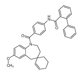 N-(4-(7-methoxy-1,2,3,5-tetrahydrospiro[benzo[b]azepine-4,1'-cyclohexan]-2'-en-1-carbonyl)phenyl)-[1,1'-biphenyl]-2-carboxamide CAS:388599-86-8 manufacturer & supplier