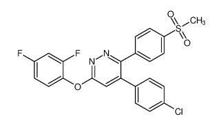 4-(4-chlorophenyl)-6-(2,4-difluorophenoxy)-3-(4-(methylsulfonyl)phenyl)pyridazine CAS:388606-47-1 manufacturer & supplier