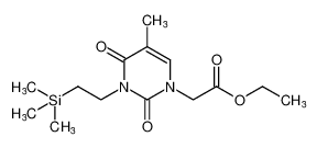 ethyl 2-(5-methyl-2,4-dioxo-3-(2-(trimethylsilyl)ethyl)-3,4-dihydropyrimidin-1(2H)-yl)acetate CAS:388606-62-0 manufacturer & supplier