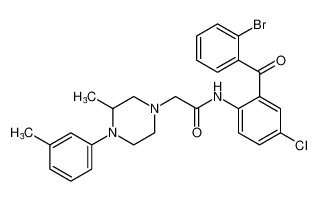 N-(2-(2-bromobenzoyl)-4-chlorophenyl)-2-(3-methyl-4-(m-tolyl)piperazin-1-yl)acetamide CAS:388607-82-7 manufacturer & supplier