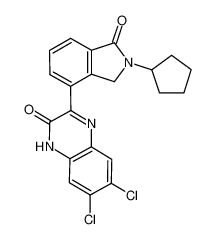 6,7-dichloro-3-(2-cyclopentyl-1-oxoisoindolin-4-yl)quinoxalin-2(1H)-one CAS:388611-54-9 manufacturer & supplier