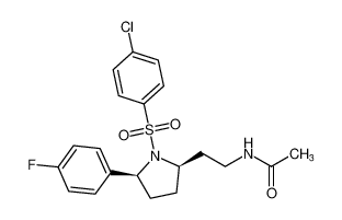 rel-N-(2-((2R,5S)-1-((4-chlorophenyl)sulfonyl)-5-(4-fluorophenyl)pyrrolidin-2-yl)ethyl)acetamide CAS:388614-88-8 manufacturer & supplier