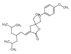 5-Hydroxymethyl-3-[3-isobutyl-5-methyl-hex-(E)-ylidene]-5-(4-methoxy-phenoxymethyl)-dihydro-furan-2-one CAS:388622-01-3 manufacturer & supplier