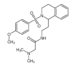 2-(dimethylamino)-N-(2-(2-((4-methoxyphenyl)sulfonyl)-1,2,3,4-tetrahydroisoquinolin-1-yl)ethyl)acetamide CAS:388626-17-3 manufacturer & supplier