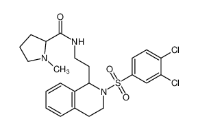 N-(2-(2-((3,4-dichlorophenyl)sulfonyl)-1,2,3,4-tetrahydroisoquinolin-1-yl)ethyl)-1-methylpyrrolidine-2-carboxamide CAS:388628-05-5 manufacturer & supplier