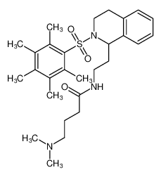 4-(dimethylamino)-N-(2-(2-((2,3,4,5,6-pentamethylphenyl)sulfonyl)-1,2,3,4-tetrahydroisoquinolin-1-yl)ethyl)butanamide CAS:388628-35-1 manufacturer & supplier