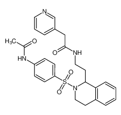 N-(2-(2-((4-acetamidophenyl)sulfonyl)-1,2,3,4-tetrahydroisoquinolin-1-yl)ethyl)-2-(pyridin-3-yl)acetamide CAS:388628-89-5 manufacturer & supplier