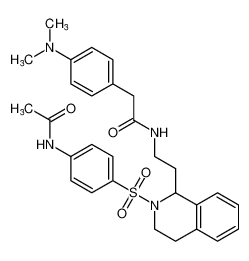 N-(2-(2-((4-acetamidophenyl)sulfonyl)-1,2,3,4-tetrahydroisoquinolin-1-yl)ethyl)-2-(4-(dimethylamino)phenyl)acetamide CAS:388629-16-1 manufacturer & supplier