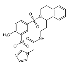 2-(1H-imidazol-1-yl)-N-(2-(2-((4-methyl-3-nitrophenyl)sulfonyl)-1,2,3,4-tetrahydroisoquinolin-1-yl)ethyl)acetamide CAS:388629-89-8 manufacturer & supplier