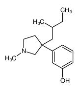 3-[1-methyl-3-(2-methylbutyl)pyrrolidin-3-yl]phenol CAS:38906-47-7 manufacturer & supplier