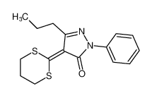 4-(1,3-dithian-2-ylidene)-2-phenyl-5-propyl-2,4-dihydro-3H-pyrazol-3-one CAS:389063-63-2 manufacturer & supplier