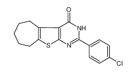 2-(p-chloro-phenyl)-5,6,7,8,9-pentahydrocyclohepta[b]thieno[2,3-d]pyrimidin-4[3H]-one CAS:389088-12-4 manufacturer & supplier