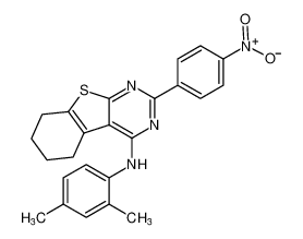 N-(2,4-dimethylphenyl)-2-(4-nitrophenyl)-5,6,7,8-tetrahydrobenzo[4,5]thieno[2,3-d]pyrimidin-4-amine CAS:389088-21-5 manufacturer & supplier