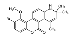 9-bromo-10-methoxy-2,2,4-trimethyl-1,2-dihydro-5H-chromeno[3,4-f]quinolin-5-one CAS:389091-30-9 manufacturer & supplier