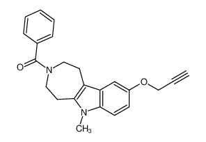 3-Benzoyl-6-methyl-9-(2-propynyloxy)-1,2,3,4,5,6-hexahydroazepino[4,5-b]indole CAS:389115-56-4 manufacturer & supplier