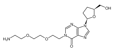 1-(2-(2-(2-aminoethoxy)ethoxy)ethyl)-9-((2R,5S)-5-(hydroxymethyl)tetrahydrofuran-2-yl)-1,9-dihydro-6H-purin-6-one CAS:389128-05-6 manufacturer & supplier