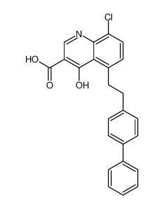 8-chloro-4-oxo-5-[2-(4-phenylphenyl)ethyl]-1H-quinoline-3-carboxylic acid CAS:38913-32-5 manufacturer & supplier