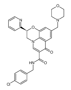 (S)-N-(4-chlorobenzyl)-9-(morpholinomethyl)-7-oxo-2-(pyridin-2-yl)-2,3-dihydro-7H-[1,4]oxazino[2,3,4-ij]quinoline-6-carboxamide CAS:389134-27-4 manufacturer & supplier