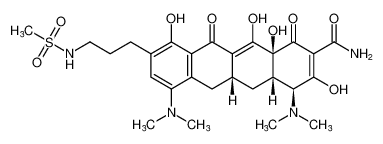 (4S,4aS,5aR,12aS)-4,7-bis(dimethylamino)-3,10,12,12a-tetrahydroxy-9-(3-(methylsulfonamido)propyl)-1,11-dioxo-1,4,4a,5,5a,6,11,12a-octahydrotetracene-2-carboxamide CAS:389139-67-7 manufacturer & supplier