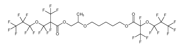 5-((1-((2-(difluoro(perfluoropropoxy)methyl)-2,3,3,3-tetrafluoropropanoyl)oxy)propan-2-yl)oxy)pentyl 2,3,3,3-tetrafluoro-2-(perfluoropropoxy)propanoate CAS:389142-60-3 manufacturer & supplier