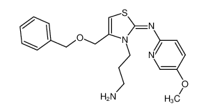 N-[3-(3-Aminopropyl)-4-[(benzyloxy)methyl]thiazol-2(3H)-ylidene]-5-methoxy-2-pyridinamine CAS:389145-54-4 manufacturer & supplier