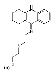 2-(2-chloroethylsulfanyl)ethyl-(1,2,3,4-tetrahydroacridin-9-yl)azanium,chloride CAS:38915-03-6 manufacturer & supplier