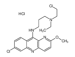 Benzo[b][1,5]naphthyridine, 7-chloro-10-[3-[N-(2-chloroethyl)-N-ethyl]aminopropylamino]-2-methoxy-, dihydrochloride CAS:38915-28-5 manufacturer & supplier