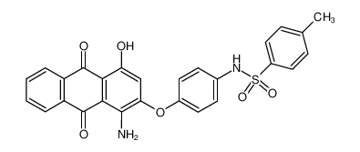 N-[4-(1-Amino-4-hydroxy-9,10-dioxo-9,10-dihydro-anthracen-2-yloxy)-phenyl]-4-methyl-benzenesulfonamide CAS:38920-07-9 manufacturer & supplier