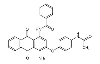 N-[3-(4-Acetylamino-phenoxy)-4-amino-9,10-dioxo-9,10-dihydro-anthracen-1-yl]-benzamide CAS:38920-34-2 manufacturer & supplier