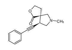 rel-(5R,9S)-7-methyl-9-(phenylethynyl)-2-oxa-7-azaspiro[4.4]nonan-1-one CAS:389578-62-5 manufacturer & supplier